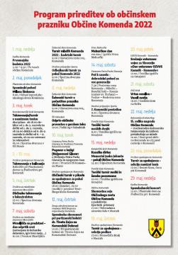 Program prireditev ob občinskem prazniku